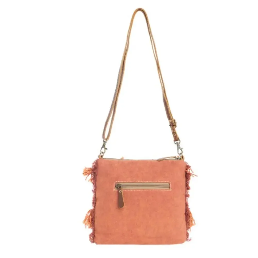 NWT Boutique Sunset Fringe Small Boho Crossbody bag by Myra